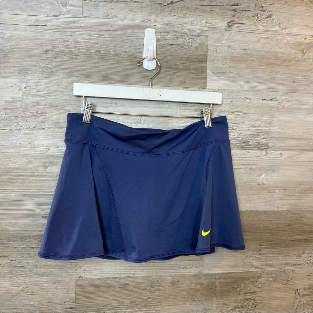 Nike Court Victory Dri-FIT Tennis Skort – Purple & Lime Green – Size Large - Picture 10 of 10